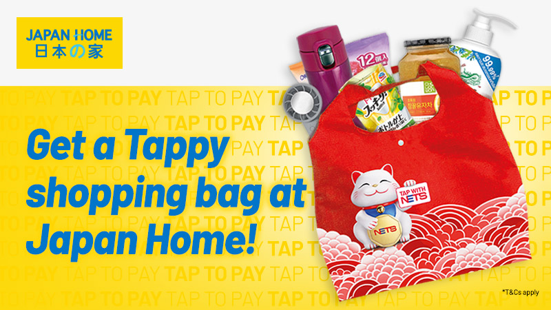 Get a FREE Tappy shopping bag at Japan Home!