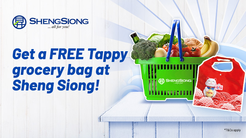 Get a FREE Tappy grocery bag at Sheng Siong!